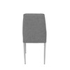 Jídelní židle, šedá, látka, DCL-379 GREY2