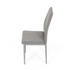 Jídelní židle, šedá, látka, DCL-379 LAN2