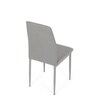 Jídelní židle, šedá, látka, DCL-379 LAN2