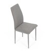 Jídelní židle, šedá, látka, DCL-379 LAN2