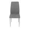 Jídelní židle, šedá, látka, DCL-379 GREY2