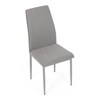 Jídelní židle, šedá, látka, DCL-379 LAN2