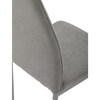 Jídelní židle, šedá, látka, DCL-379 LAN2