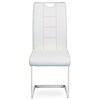 Jídelní židle, bílá, ekokůže, DCL-411 WT