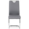 Jídelní židle, šedá, ekokůže, DCL-418 GREY