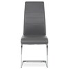Jídelní židle, šedá, ekokůže, DCL-408 GREY