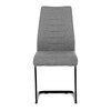 Jídelní židle, šedá, látka, DCL-438 GREY2