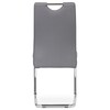 Jídelní židle, šedá, ekokůže, DCL-418 GREY