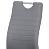 Jídelní židle, šedá, ekokůže, DCL-418 GREY