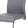 Jídelní židle, šedá, ekokůže, DCL-418 GREY
