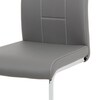 Jídelní židle, šedá, ekokůže, DCL-411 GREY