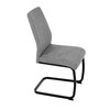 Jídelní židle, šedá, látka, DCL-438 GREY2