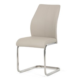 Jídelní židle, krémová, ekokůže, DCL-D1277 CRM