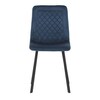 Jídelní židle, modrá, sametová látka, DCL-973 BLUE4