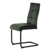 Jídelní židle, zelená, samet vintage, DCL-D1275 GRN4