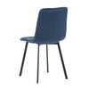 Jídelní židle, modrá, sametová látka, DCL-973 BLUE4