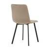 Jídelní židle, béžová, sametová látka, DCL-973 CAP4
