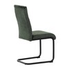 Jídelní židle, zelená, samet vintage, DCL-D1275 GRN4