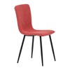 Jídelní židle, červená, manšestrová látka, DCL-964 RED2