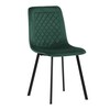 Jídelní židle, zelená, sametová látka, DCL-973 GRN4