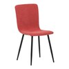 Jídelní židle, červená, manšestrová látka, DCL-964 RED2