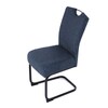 Jídelní židle, modrá, látka, DCL-E2008 BLUE2