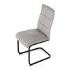 Jídelní židle, stříbrná, samet vintage, DCL-D1275 SIL4
