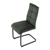 Jídelní židle, zelená, samet vintage, DCL-D1275 GRN4