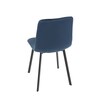 Jídelní židle, modrá, sametová látka, DCL-973 BLUE4