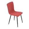 Jídelní židle, červená, manšestrová látka, DCL-964 RED2