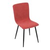 Jídelní židle, červená, manšestrová látka, DCL-964 RED2