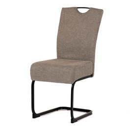 Jídelní židle, béžová, látka, DCL-E2008 CRM2