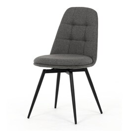 Jídelní židle, šedá, látka, DCL-V2040 GREY2