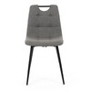 Jídelní židle, šedá, látka, DCL-V2017 GREY2