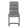 Jídelní židle, šedá, látka, DCL-P3107 SIL2