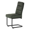 Jídelní židle, zelená, látka, DCL-P3107 GRN2