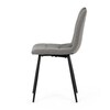 Jídelní židle, šedá, látka, DCL-V2017 GREY2