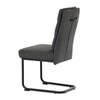 Jídelní židle, šedá, látka, DCL-P3107 GREY2