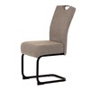 Jídelní židle, béžová, látka, DCL-E2008 CRM2
