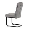 Jídelní židle, šedá, látka, DCL-P3107 SIL2