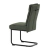 Jídelní židle, zelená, látka, DCL-P3107 GRN2