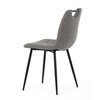 Jídelní židle, šedá, látka, DCL-V2017 GREY2