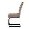 Jídelní židle, béžová, látka, DCL-E2008 CRM2