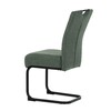 Jídelní židle, zelená, látka, DCL-E2008 GRN2