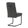 Jídelní židle, šedá, látka, DCL-P3107 GREY2