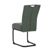 Jídelní židle, zelená, látka, DCL-E2008 GRN2