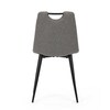 Jídelní židle, šedá, látka, DCL-V2017 GREY2