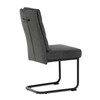 Jídelní židle, šedá, látka, DCL-P3107 GREY2