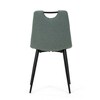 Jídelní židle, zelená, látka, DCL-V2017 GRN2