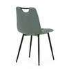 Jídelní židle, zelená, látka, DCL-V2017 GRN2
